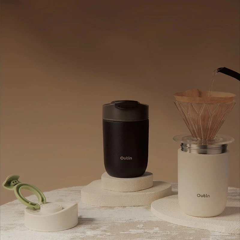 OutIn Travel Tumbler 350 ml, terrakotanruskea