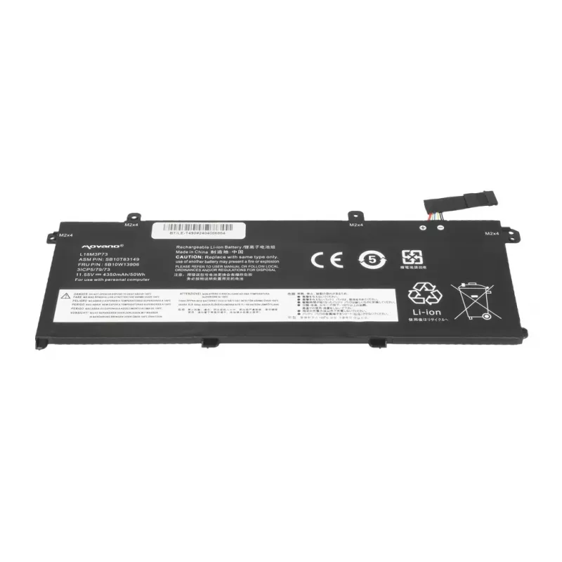 MITSU akku L18M3P73 Lenovo ThinkPad T490 T495 P43s P14s - 4350 mAh (50 Wh)