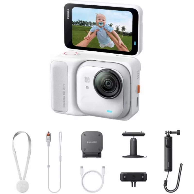 Insta360 GO Ultra Creator Bundle toimintakamera 4K valkoinen