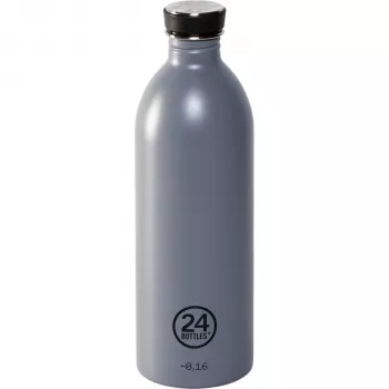 24Bottles Urban Bottle 1000 ml Formal Grey ruostumaton teräs ruuvikansi