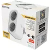 ENTAC Smart WiFi kaksoispistorasia-adapteri ES-DSA-WIBLE, valkoinen, 2 pistorasiaa, 3680 W
