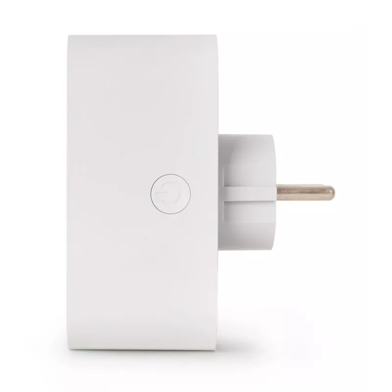 ENTAC Smart WiFi kaksoispistorasia-adapteri ES-DSA-WIBLE, valkoinen, 2 pistorasiaa, 3680 W