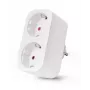ENTAC Smart WiFi kaksoispistorasia-adapteri ES-DSA-WIBLE, valkoinen, 2 pistorasiaa, 3680 W