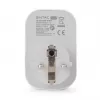 ENTAC Smart WiFi pistoke 1x Schuko ja 2x USB-A ja 1x USB-C, valkoinen