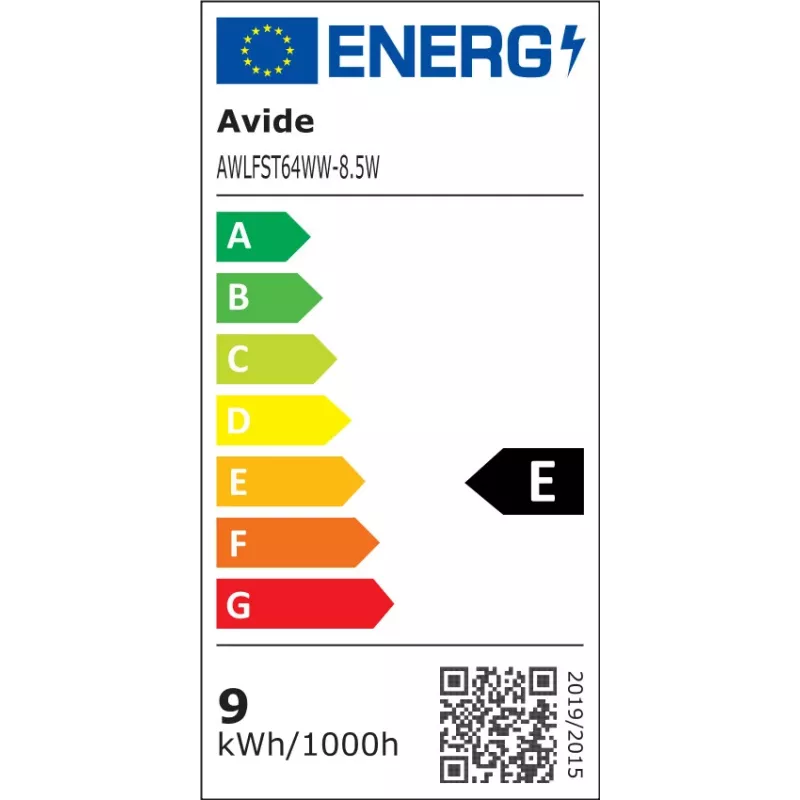 Avide LED-lamppu White Filament ST64 8,5W E27 lämmin valkoinen 2700K