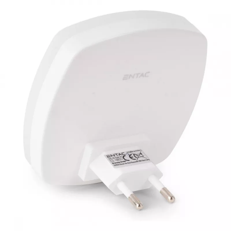 ENTAC Night Light 0,5W neliö kylmä valkoinen hämäräkytkimellä