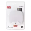 ENTAC Night Light 0,5W neliö kylmä valkoinen hämäräkytkimellä