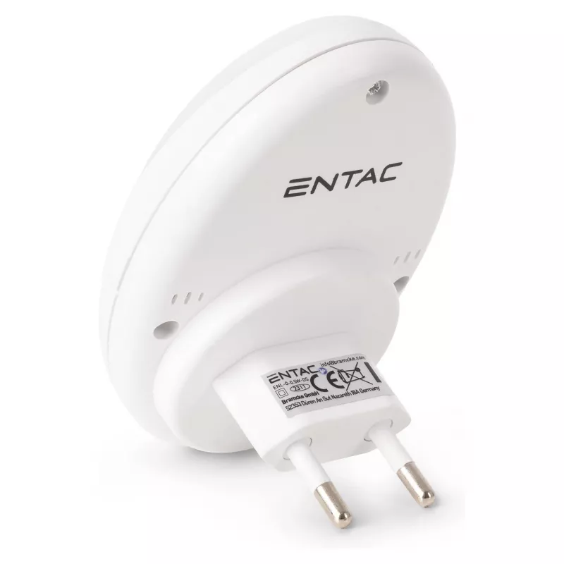 ENTAC LED yövalo 0,5W soikea lämminvalkoinen hämäräkytkimellä