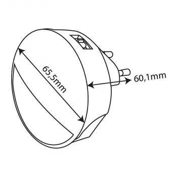 ENTAC yövalo 0,8W CDS hämäräkytkin (ilman PIR-anturia)