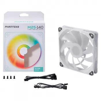 Phanteks PH-F140M25 140mm PWM -kotelotuuletin - musta