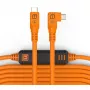 Tether Tools TetherPro USB-C - USB-C Right Angle oranssi 9,4m