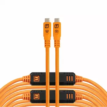 Tether Tools TetherPro USB-C Optima 10G Straight oranssi 9,4m
