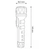 ENTAC EFL-2AA-PL LED-taskulamppu 2xAA ABS-muovi musta 30 lumenia