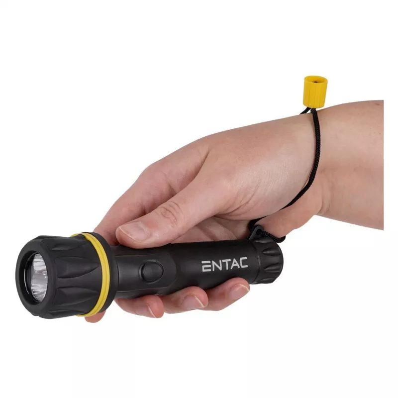 ENTAC EFL-2AA-PL LED-taskulamppu 2xAA ABS-muovi musta 30 lumenia