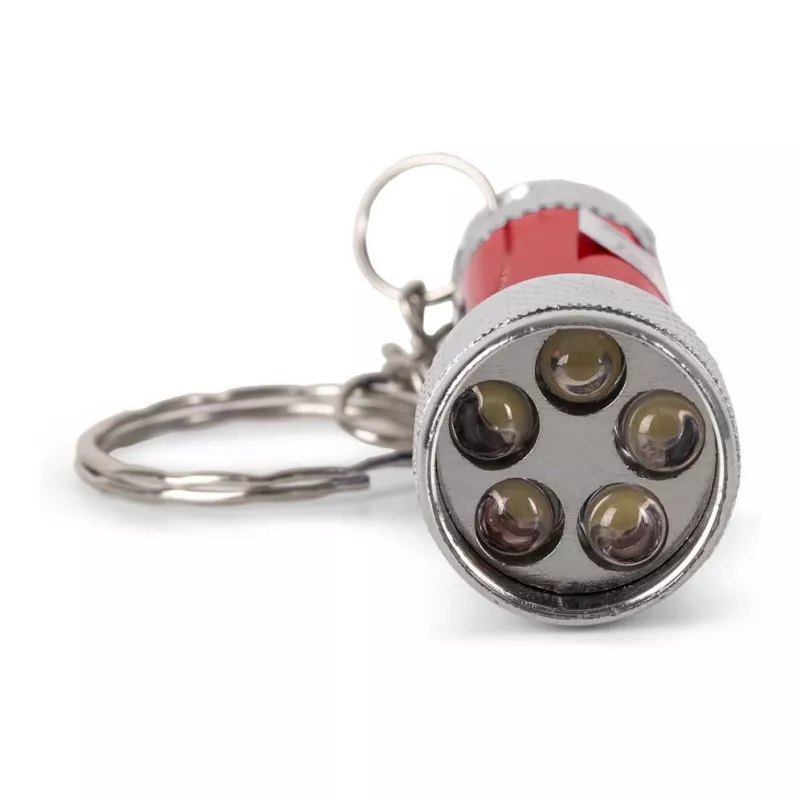 ENTAC 5 LED avaimenperä-taskulamppu punainen