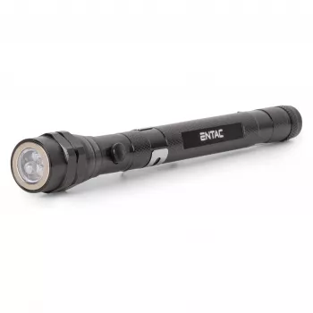 ENTAC EFL-1W-FLEX-ALU 1 W LED-taskulamppu teleskooppivarrellla, alumiini, musta