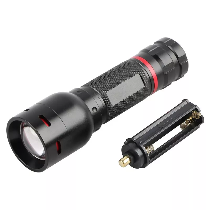 ENTAC EFL-ZOOM-5W-ALU zoomattava LED-taskulamppu 350 lumenia musta