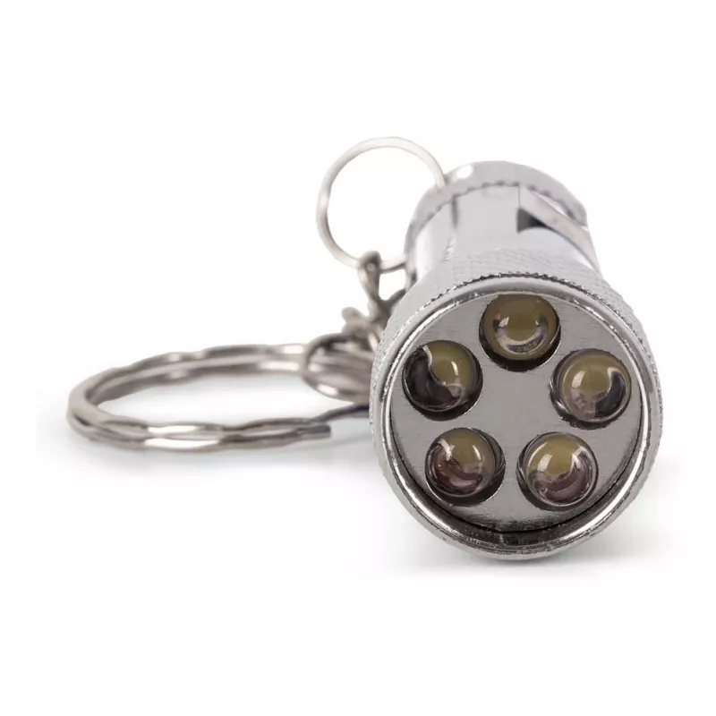 ENTAC 5 LED-avaimenperälamppu hopea