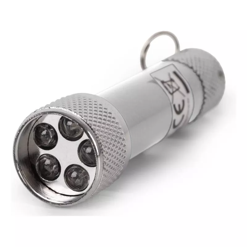 ENTAC 5 LED-avaimenperälamppu hopea