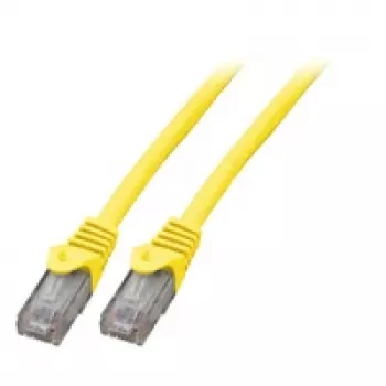 EFB Elektronik Cat.6 U/UTP -verkkokaapeli CCA 15 m keltainen
