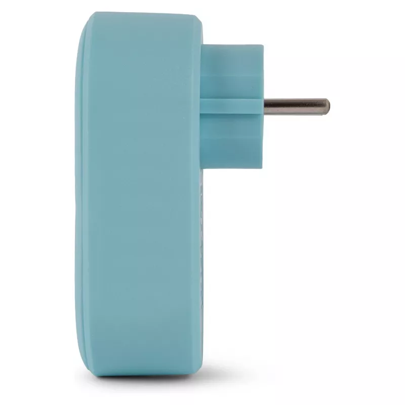 ENTAC pistorasia-adapteri 2x USB-A sininen