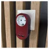 ENTAC pistorasiasovitin 2x USB-A:lla burgundi