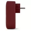 ENTAC pistorasiasovitin 2x USB-A:lla burgundi