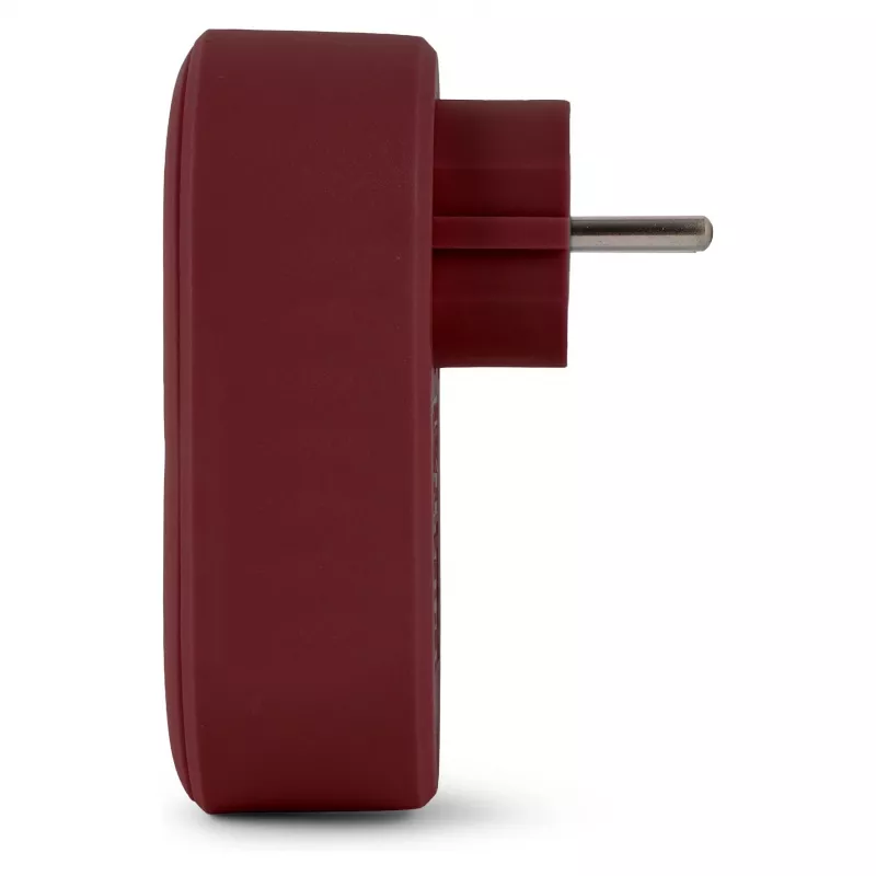 ENTAC pistorasiasovitin 2x USB-A:lla burgundi