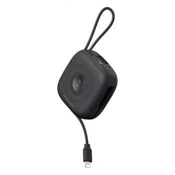 Charmast varavirtalähde W1205 10000mAh musta langattomalla latauksella