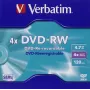 Verbatim Matricas DVD-RW 4,7GB 4x 5 kpl pakkaus Jewel Case