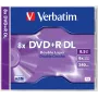 Verbatim Matricas DVD+R DL 8,5 GB Double Layer 8x AZO 5 kpl:n pakkaus Jewel Case