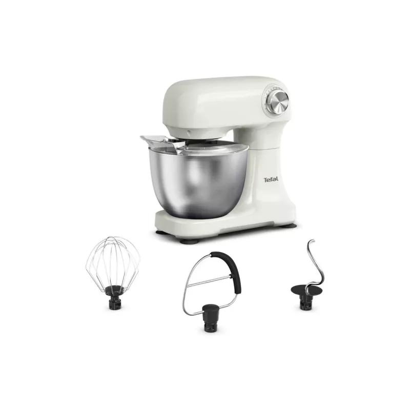 TEFAL QB140AF0 Bake Easy -yleiskone, 500 W, 12 nopeutta, 3,5 L kulho, beige