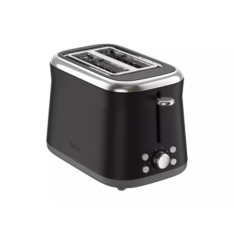 TEFAL Toaster TT7208E0 Collection Retro 850 W 2 paikkaa ruostumaton teräs musta