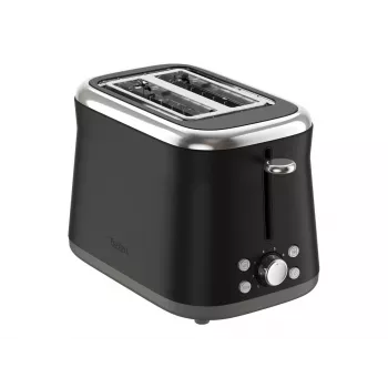 TEFAL Toaster TT7208E0 Collection Retro 850 W 2 paikkaa ruostumaton teräs musta