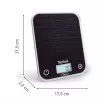 TEFAL keittiövaaka BC50D2V0 Optiss - digitaalinen LCD, 5 kg kapasiteetti, musta