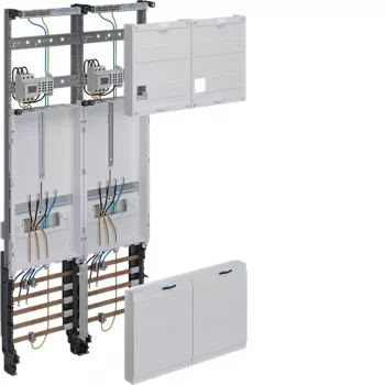 Hager ZK33X3T täydellinen mittarikenttä 1050 mm 2 mittaripaikkaa 2 jakokenttää NRW SH MV N-Sachsen