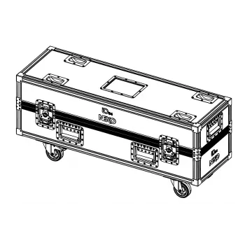 NEXO IDT-2CASE84 flight case pyörillä 2x ID84 / ID84T -kaiuttimille