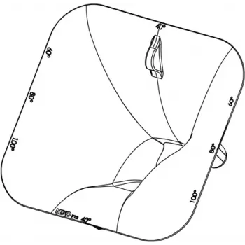 NEXO PNU-P12FLGPS-BK torvilaipan / suuntauksen adapteri P12-kaiutinjärjestelmille, musta