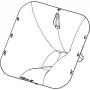 NEXO PNU-P12FLGPS-BK torvilaipan / suuntauksen adapteri P12-kaiutinjärjestelmille, musta