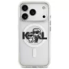 Karl Lagerfeld IML Glitter Karl & Choupette Sketch Logo MagSafe -kuori iPhone 17 Pro, läpinäkyvä