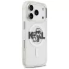 Karl Lagerfeld IML Glitter Karl & Choupette Sketch Logo MagSafe -kuori iPhone 17 Pro, läpinäkyvä