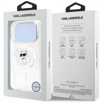 Karl Lagerfeld IML Choupette MagSafe -kuori Apple iPhone 17 Pro Max, läpinäkyvä