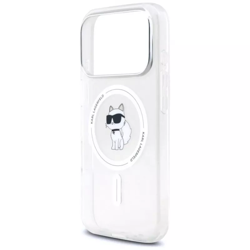 Karl Lagerfeld IML Choupette MagSafe -kuori Apple iPhone 17 Pro Max, läpinäkyvä