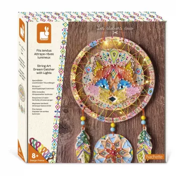 Janod String Art hehkuva unisieppari 3D-kudontasarja