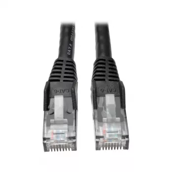 Tripp 25ft Cat6 Gigabit Snagless Molded Patch Cable RJ45 M/M musta