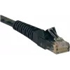 Tripp 25ft Cat6 Gigabit Snagless Molded Patch Cable RJ45 M/M musta