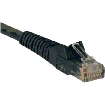 Tripp 25ft Cat6 Gigabit Snagless Molded Patch Cable RJ45 M/M musta