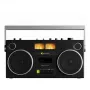 WeAreRewind Curtis kannettava kasettisoitin Bluetoothilla musta