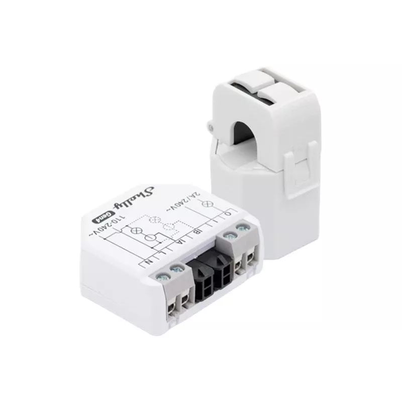 Shelly EM Gen4 uppoasennettava energiamittari WiFi, Zigbee, Matter