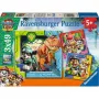 RAVENSBURGER lastenpalapeli PAW Patrol 3 Dino Movie (3 x 49 palaa)